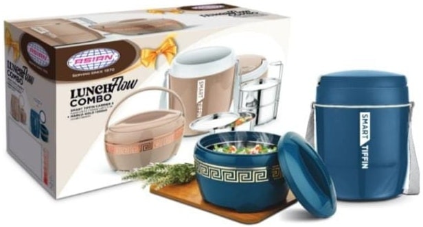 Marco Gold Insulated Casserole 1200 + Smart Tiffin Carrier 3.