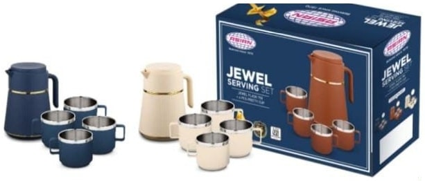 Jewel Flask 750 + 4 pcs Pretty Cup.